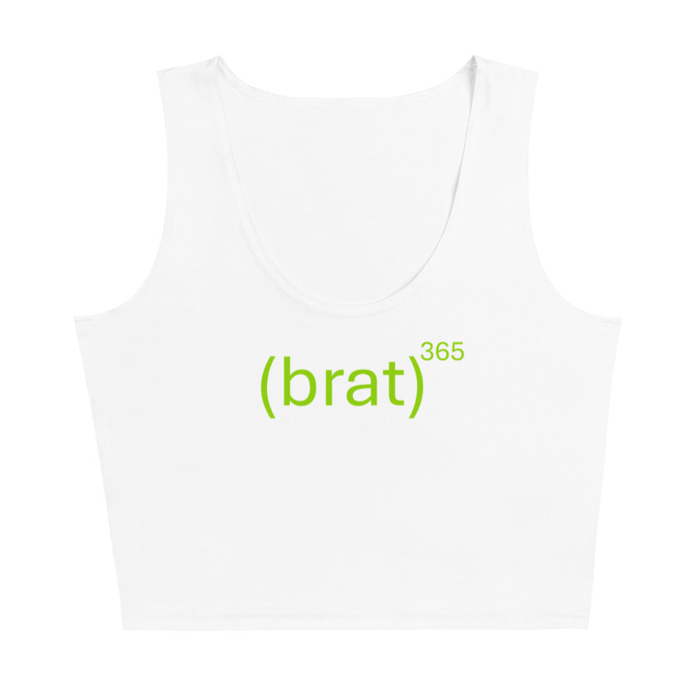 Brat Crop Tops- Sleeveless. Girls' Gym Crop Top. Party Crop Tee- Brat 365. WickedYo.